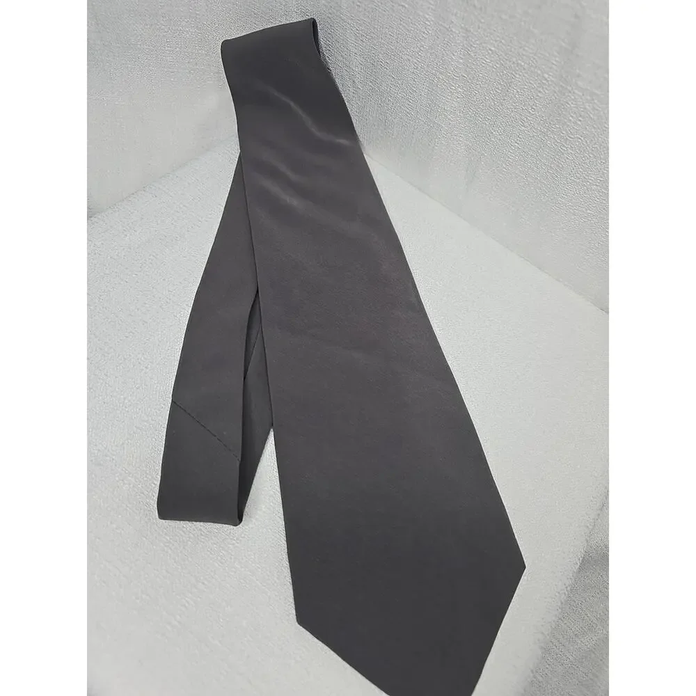 Cezani Solid Gray Hand Made Men’s Neck Tie Soft And Sharp 59